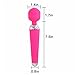 Wand Massager Waterproof with 10 Powerful Multi Speed Strong Vibration Patterns, Rechargeable Magic Body Electric Handheld Massager for Muscle Aches and Sports Recovery (Pink)