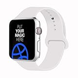 VATI Sport Band Compatible with Apple Watch Band 40mm 44mm 42mm 38mm, Soft Silicone Sport Strap Replacement Bands Compatible with iWatch Apple Watch Series 4, Series 3/2/1 S/M M/L