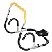G GFitness Ab Trainer, Yellow, Wheel Style, 220 lbs Max Weight, Abdominal Exerciser