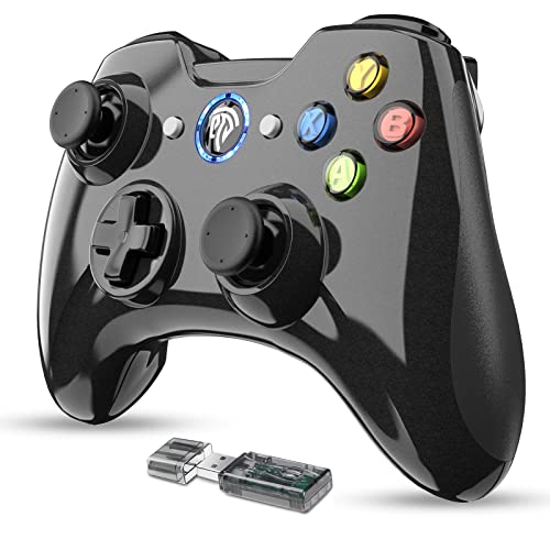 EasySMX Wireless Gaming Controller, Dual-Vibration Joystick Gamepad Computer Game Controller for PC Windows 7/8/10, PS3, Android TV, Switch