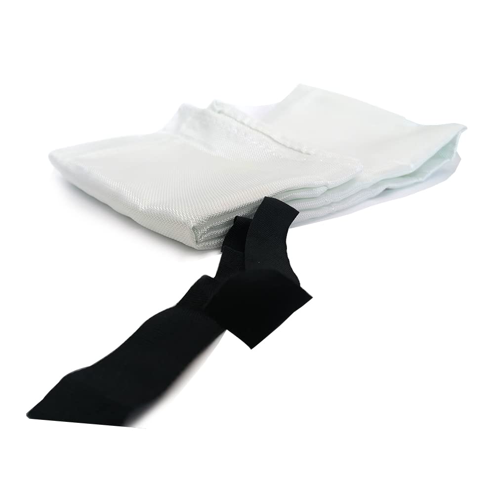 Fire Blanket with Flame Retardant Cotton Tapes – 1M x 1M - For Kitchen Fires – Easy to Use & Portable – Extreme Fireproof Protection – Safety for Multiple Occasions