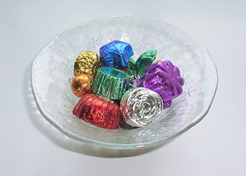 Neuhaus Decor Assortment of 18 Chocolates with Decorative Glass Bowl, Artificial Confectionery