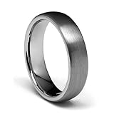 6mm Round Men's Tungsten Wedding Band