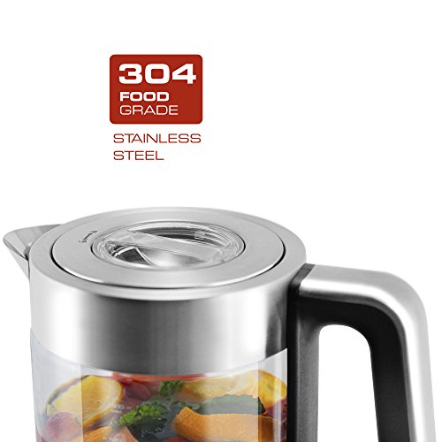 Vianté KET-100 Electric Tea Maker, 1.7 L, Silver, Gray, Stainless Steel - Thumbnail 6