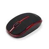 Perman 1600DPI 2.4GHz Wireless Optical Mouse Mice with USB Receiver for Computer PC Laptop Gamer Red