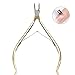 Cuticle Nippers Cutter Trimmer Clipper​ Professional Stainless Steel with Double Springs 1/2 Jaw Dead Skin Remover Manicure Nail Art Tool