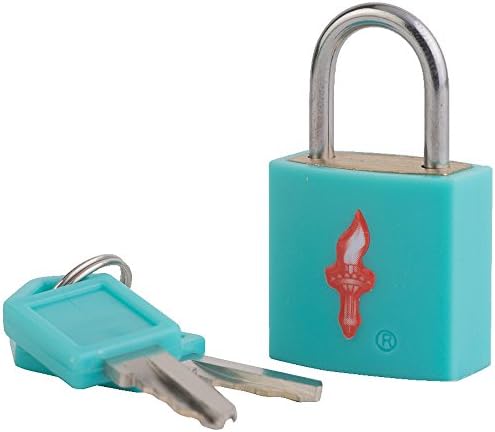 Safe Skies TSA Neon TSA-Approved Padlock, Aqua Blue, One Size