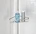 mDesign 0391MDBA Bathroom Shower Storage Constant Tension Corner Pole Caddy
