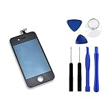 Black iphone 4s LCD Touch Screen Digitizer Glass Replacement Full Assembly with repair kit