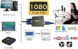 ABUNRO VGA HD Capture Card HD 1080p USB 2.0 Grabber for Streaming Record Live view 6