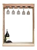WineMaker Series Wine Rack - Glass Rack and Table Top Insert - Pine Light Stain