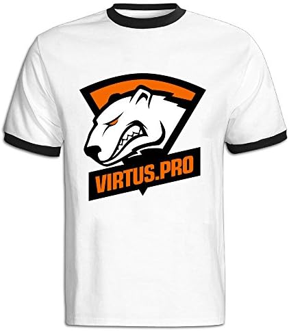 LEBULAN Men's Virtus.pro Logo Ringer T Shirts/Tee