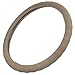 BDK Beige Leather Car Steering Wheel Cover Large Size 15.5 to 16 inch, Easy Installation