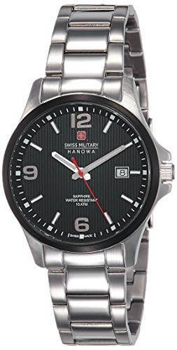 Swiss Military Hanowa Reloj Analógico para Hombre de Cuarzo con Correa en Acero Inoxidable 06-5277.33.007