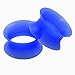Longbeauty 22pcs/18pcs Soft Silicone Ear Gauges Flesh Tunnels Expander Stretchers Piercing Mixed Color Set (9 Pairs of Gauge=3mm(8g))