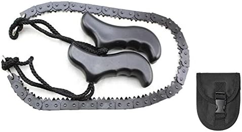 Kitchen Sam Pocket Chain Saw,Ferromanganese Material Portable Folding Hand Chainsaw Gear,Chainsaw Survival Hand Chain Outdoor Kits for Camping Hiking Gardening and Outdoor Survival