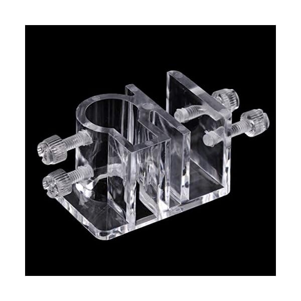 CUTICATE 2X Acquario Acquario 1,02 Pollici Diametro Tubo Tubo Flessibile Clip Gancio Gancio Acrilico