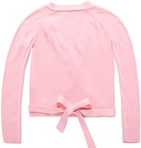 Kidsmian Little Girl's Classic Long Sleeve Knit Wrap Top Ballet Dance Cardigan