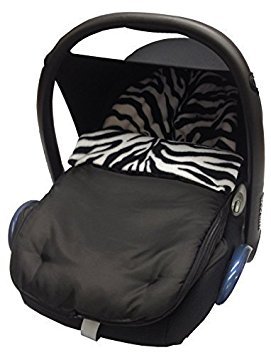 Animal Print Car Seat Footmuff/Cosy Toes Compatible with Maxi COSI Cabrio/Pebble - Zebra