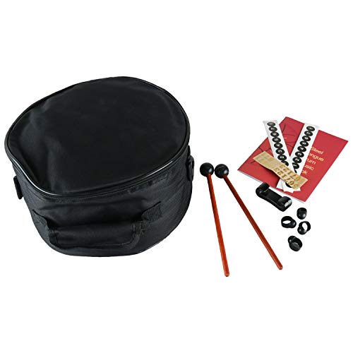 Steel Tongue Drum,Steel Pan Drum, Steel Percussion Drum 11 Notes 10 Inches with Travel Bag for