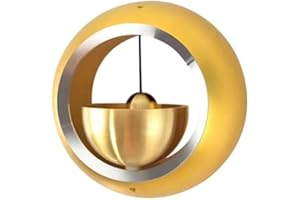 MEOWLIAN Gold Shopkeepers Doorbell Chimes for Door Opening - Doorbell Decorative Bells for Business - Unique Ornaments and Hanging Decoration for Enty, Fridge Sticker & Barn Wood Door - Creative Gift