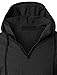 OLLIN1 Mens Long Sleeve Color Block Raglan Henley Shirt with Hoodie, OLNMT1021_CHARCOALBLACK, Large