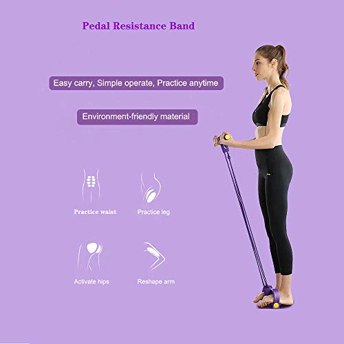 ASPORITNG-Pedal-Resistance-Band-4-Tube-Natural-Latex-Elastic-Pull-Rope-Fitness-Equipment-for-Abdomen-Waist-Arm-Yoga-Stretching-Training