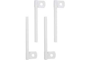 WEWORTH Flush Mount Bracket （4-Pack，3'' one Way Non-Removable Security Screw Included）White