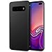 DiMiK Case for Samsung Galaxy S10 Plus, [Support Wireless Charging] Black Thin Soft Silicone Ultra Slim Fit Matte Finish Flexible TPU Case Cover Compatible for Galaxy S10 Plus (6.4 inch) - Black