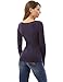 PattyBoutik Women Long Sleeve V Neck Lace Up Blouse (Indigo Small)