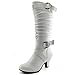 DailyShoes Women's Slouchy Mid Calf Strappy Boots with Ankle and Top Straps - 2