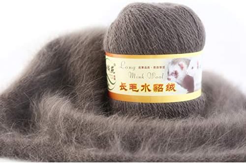 Fanct Soft Mink Wool Hand-Knitted Long-Wool Cashmere Crochet Knitted Yarn Suitable for Autumn and Winter