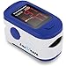 Zacurate 500BL Fingertip Pulse Oximeter Blood Oxygen Saturation Monitor with Batteries and Lanyard Included (Navy Blue) primary