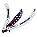 Andux Land Stainless Steel Flip Player Practice with Holes Curved Collection CS/HDD14 (White Purple Prince) (Galaxy-White)
