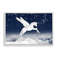 Framed Canvas Wall Art Unicorn Canvas Prints Home Artwork Decoration for Living Room,Bedroom - 24x36 inches