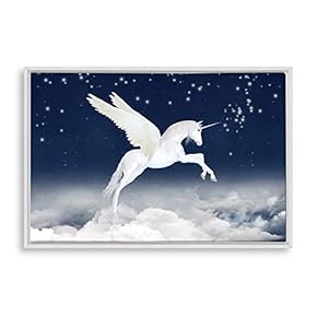 signwin Framed Canvas Wall Art Unicorn Canvas Prints...