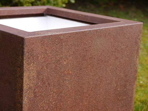 Pflanzkübel aus Cortenstahl, rostfarben 50x50x50 – Bild 5
