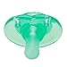 Nookums Pacifier 4 Pack - Orthodontic Single Piece Design - 100% Medical Grade Silicone - BPA Free, Latex Free, Phthalate Free - Paci-Plushies Pacifier Replacement (Green)