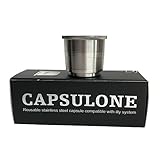 CAPSULONE stainless steel refillable capsule compatible with illy coffee maker machine filter