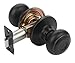 Dynasty Sierra Passage Door Knob Aged Oil Rubbed Bronze Hall/Closet Door Handles Contractor Pack (6 Pack)