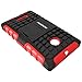 Lumia 435 Case, Pasonomi® Heavy Duty Hybrid Armor Case Cover with Soft Inner Skin and Kickstand For Microsoft Nokia Lumia 435 (Armor Series Red)