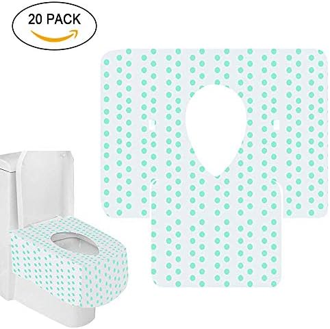 Disposable Toilet Seat Covers 20Pcs Portable Fold Biodegradable For Kids Adult (1)