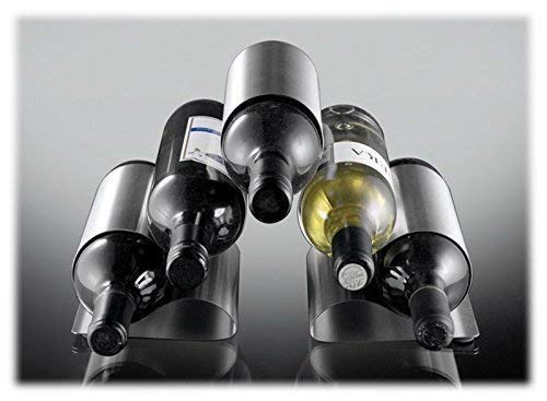 ASC Curled Metal 5 Bottle Wine Bottle Holder Rack Modern Contemporary