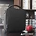 UPPER ORDER Reusable Insulated Lunch Box for Men and Women (Black) Durable Leakproof Cooler Tote Bag Freezable Lunch Bag for Adults. Top Women and Mens Lunch Box for Office Work, Picnic