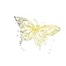Tattly Temporary Tattoos, Flit/Gold, 0.1 Ounce