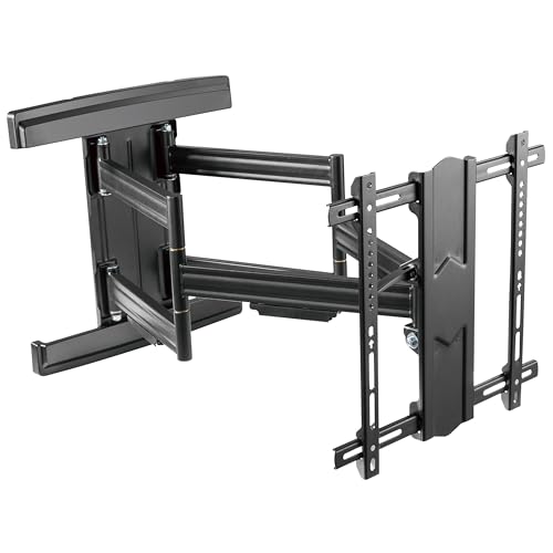 RICOO S7544-B TV Wandhalterung Schwenkbar für 40-85 Zoll Wandhalterung Fernseher Halterung bis 70 Kg VESA 200x200 bis VESA 400x400 Flach Curved TV Hal