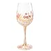 Lolita Maid of Honor Artisan Painted Wine Glass Gift