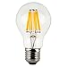Vintage LED Filament Bulb A19 - 10W LED Light Bulb, Medium Screw E26 Base, Clear Soft White 2700K, LED Edison Bulb 100W Equivalent, 120VAC, 