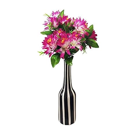 Buy Tovick Aztec Vase Hand Painted With Flower Bunch Wooden Vase