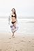 Livingston Lovely Sheer Floral Patterned Bikini Swimwear Cover Up Wrap, White